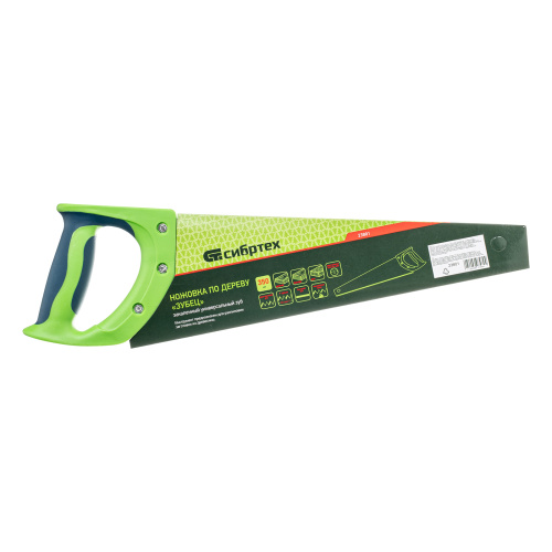 Ножовка по дереву "Зубец", 350 мм, 7-8 TPI, каленый зуб 2D, двухкомпонентная рукоятка Сибртех по ценам производителя в Краснодаре с доставкой по всей России