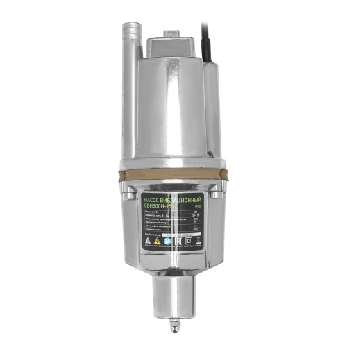 Вибрационный насос СВН300Н-15, нижний забор, 300 Вт, напор 75 м, 1200 л/ч, кабель 15 м Сибртех по ценам производителя в Краснодаре с доставкой по всей России