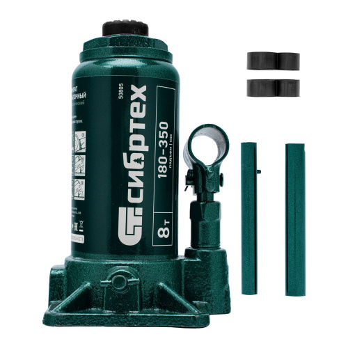 Домкрат гидравлический бутылочный, 8 т, 180-350 мм Сибртех по ценам производителя в Краснодаре с доставкой по всей России