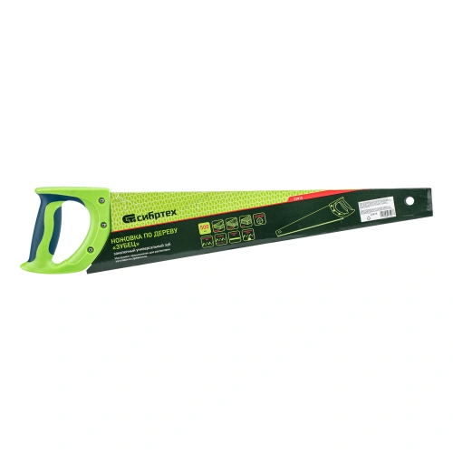 Ножовка по дереву "Зубец", 500 мм, 7-8 TPI, каленый зуб 3D, двухкомпонентная рукоятка Сибртех по ценам производителя в Краснодаре с доставкой по всей России