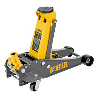Домкрат гидравлический подкатной, 3 т, 125-470 мм, быстрый подъем, проф. Denzel по ценам производителя в Краснодаре с доставкой по всей России