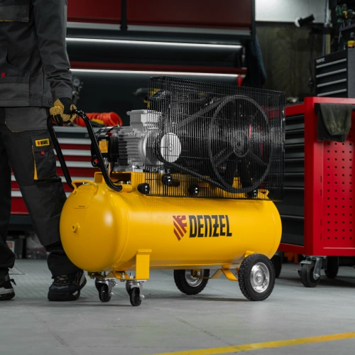 Компрессор воздушный рем. привод BCV 4000-T/100, 4,0 кВт, 100 литров, 690 л/мин Denzel по ценам производителя в Краснодаре с доставкой по всей России