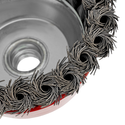 Щетка для УШМ, 100 мм, М14, "чашка", крученая проволока 0.5 мм Matrix по ценам производителя в Краснодаре с доставкой по всей России