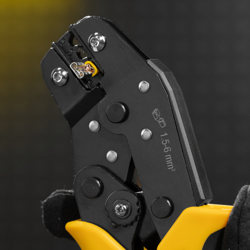 Клещи для обжима неизолированных наконечников НК и НВ, разъемов РП, 1,5 - 6 мм2 Denzel по ценам производителя в Краснодаре с доставкой по всей России