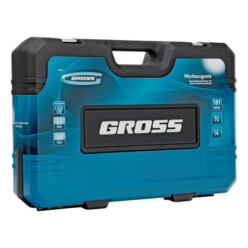 Набор инструментов, 1/4", 1/2", CrV, 120 зубьев, 101 предмет Gross по ценам производителя в Краснодаре с доставкой по всей России