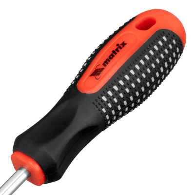 Отвертка Fusion, SL6 х 200 мм, CrV, трехкомпонентная рукоятка "Anti slip" Matrix по ценам производителя в Краснодаре с доставкой по всей России