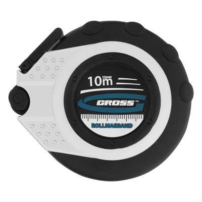 Рулетка геодезическая 10 м х 13 мм, закрытый корпус, металлическая лента, нейлон Gross по ценам производителя в Краснодаре с доставкой по всей России