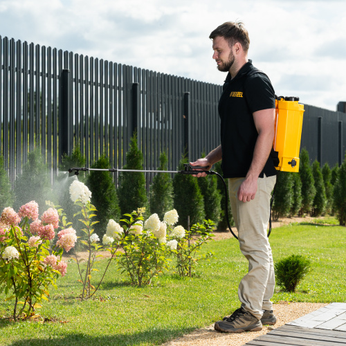 Опрыскиватель ранцевый аккумуляторный D-12LA, 12 л, 12 В, 8 Ач Denzel по ценам производителя в Краснодаре с доставкой по всей России