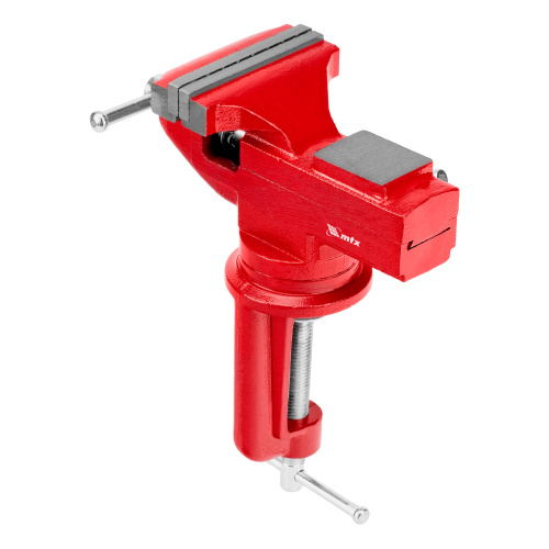 Тиски слесарные, 80 мм, настольные, поворотные, c наковальней MTX по ценам производителя в Краснодаре с доставкой по всей России