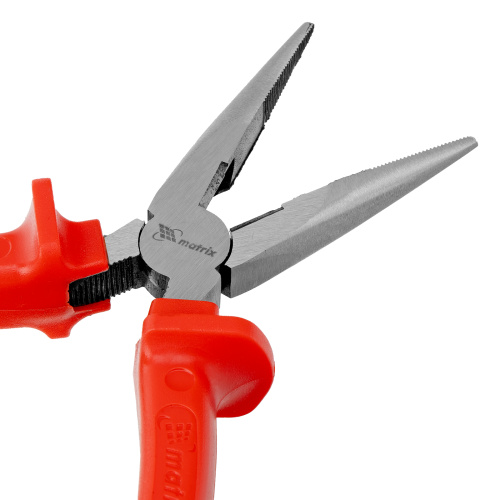 Длинногубцы прямые Econom, 160 мм, шлифованные, пластмассовые рукоятки Matrix по ценам производителя в Краснодаре с доставкой по всей России