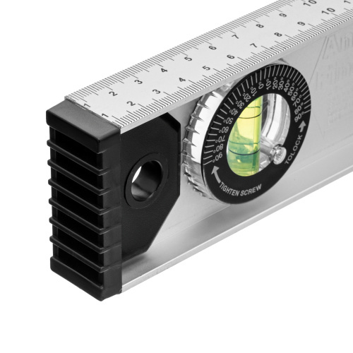 Уровень алюминиевый "Рельс", 800 мм, 3 глазка (1 поворотный) Matrix по ценам производителя в Краснодаре с доставкой по всей России