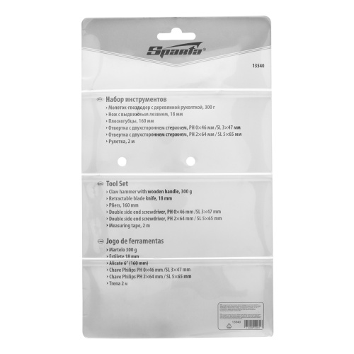 Набор инструментов бытовой, 6 предметов Sparta по ценам производителя в Краснодаре с доставкой по всей России
