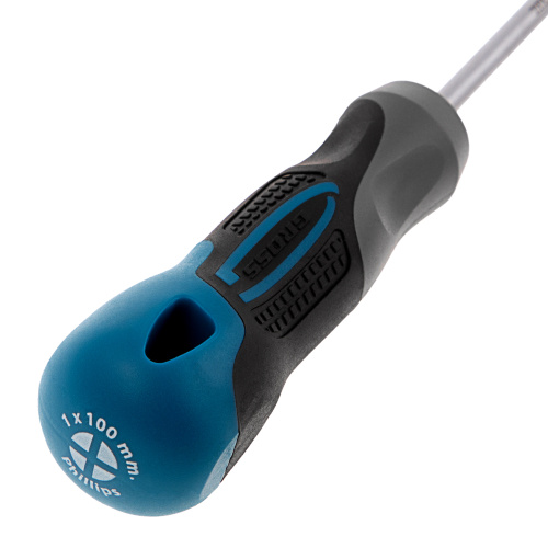 Отвертка PH1 x 100 мм, S2, трехкомпонентная ручка Gross по ценам производителя в Краснодаре с доставкой по всей России