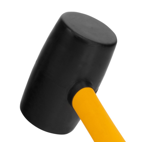 Киянка резиновая, 24 oz, черная резина, фибергласовая рукоятка Denzel по ценам производителя в Краснодаре с доставкой по всей России