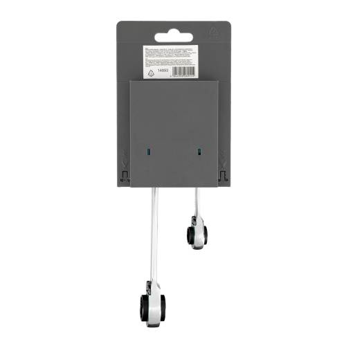 Набор ключей накидных с трещоткой, 8-19 мм, 2 шт, многоразмерные, реверсивные, CrV Gross по ценам производителя в Краснодаре с доставкой по всей России