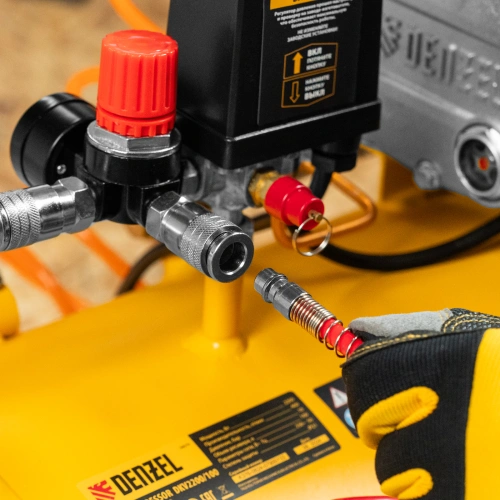 Компрессор воздушный DKV2200/100, Х-PRO 2.2 кВт, 400 л/мин, 100л Denzel по ценам производителя в Краснодаре с доставкой по всей России