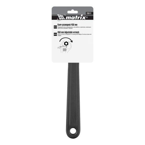 Ключ разводной, 450 мм Matrix по ценам производителя в Краснодаре с доставкой по всей России