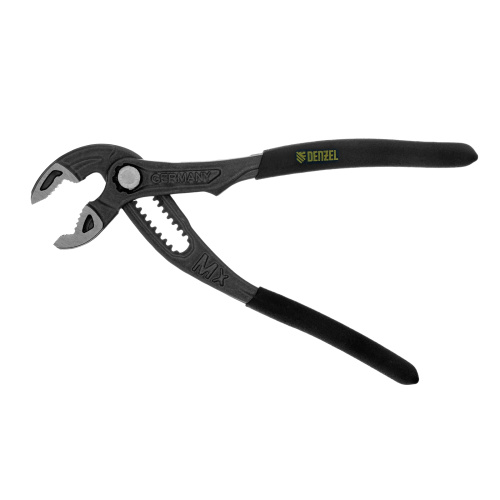 Клещи переставные, кнопочный механизм, обливные рукоятки, 180 мм Denzel по ценам производителя в Краснодаре с доставкой по всей России