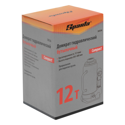 Домкрат гидравлический бутылочный 12 т, h подъема 205-400 мм Sparta Compact по ценам производителя в Краснодаре с доставкой по всей России