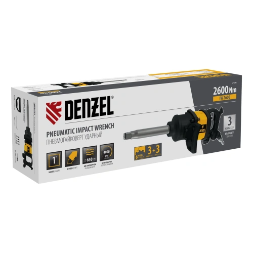 Ударный пневмогайковерт IW2600, 1", 4000 об/мин, 2600 Нм Denzel по ценам производителя в Краснодаре с доставкой по всей России