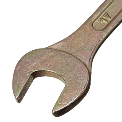 Ключ рожковый, 14 х 17 мм, желтый цинк Сибртех по ценам производителя в Краснодаре с доставкой по всей России