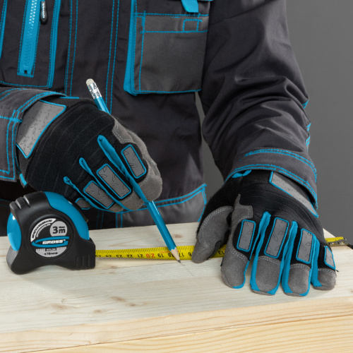 Рулетка "Schlagfest",3 м x 19 мм,магнитный обрезиненный зацеп,двусторонняя шкала,Нейлоновое покрытие,автоматическая фиксация Gross по ценам производителя в Краснодаре с доставкой по всей России