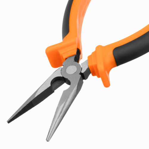 Длинногубцы прямые Comfort, 180 мм, шлифованные, двухкомпонентные рукоятки Sparta по ценам производителя в Краснодаре с доставкой по всей России