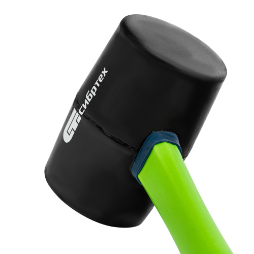 Киянка резиновая, 680 г, черная резина, фибергласовая рукоятка Сибртех по ценам производителя в Краснодаре с доставкой по всей России