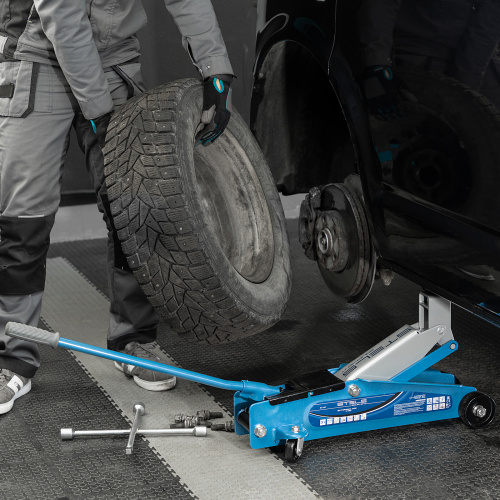 Домкрат гидравлический подкатной, высокий подъем, 3т, SUV, 190-535 мм, в кейсе Stels по ценам производителя в Краснодаре с доставкой по всей России