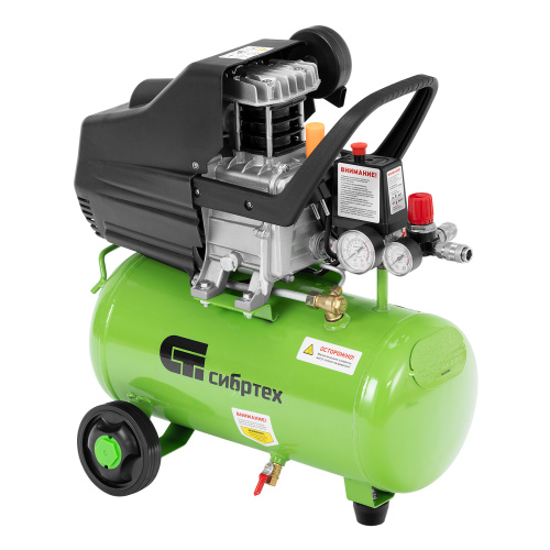 Компрессор воздушный КК-1100/22, 1, 1 кВт, 135 л/мин, 22 л, прямой привод, масляный Сибртех по ценам производителя в Краснодаре с доставкой по всей России