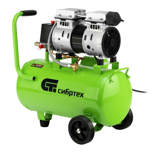 Компрессор безмаслянный малошумный МБ 1100/24,1100 Вт, 24 л, 170 л/мин Сибртех по ценам производителя в Краснодаре с доставкой по всей России