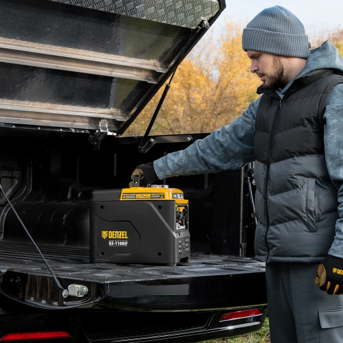 Генератор инверторный GS-1100iF, 1,1 кВт, 230 В, ручной старт DENZEL по ценам производителя в Краснодаре с доставкой по всей России