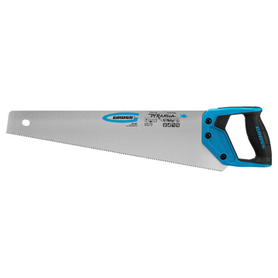 Ножовка по дереву "Piranha", 450 мм, 11-12 TPI, зуб-3D, каленый зуб, двухкомпонентная рукоятка Gross по ценам производителя в Краснодаре с доставкой по всей России