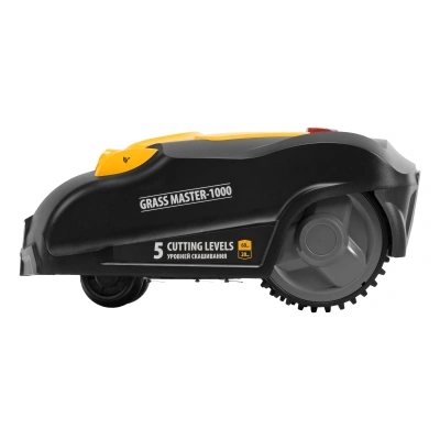 Робот-газонокосилка Grass Master 1000  1000м², 3Ач, 28V, LCD дисплей, Wi-Fi Denzel по ценам производителя в Краснодаре с доставкой по всей России