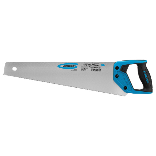 Ножовка по дереву "Piranha", 450 мм, 11-12 TPI, зуб-3D, каленый зуб, двухкомпонентная рукоятка Gross по ценам производителя в Краснодаре с доставкой по всей России