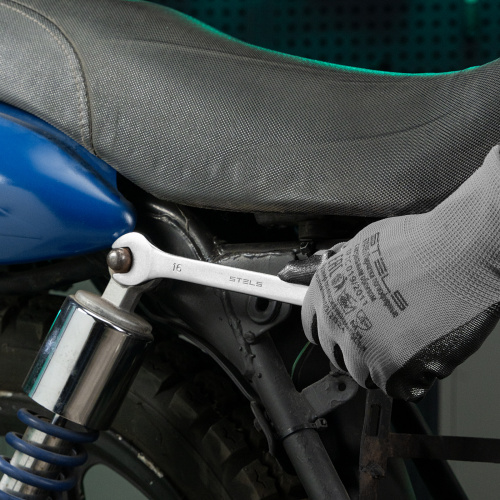 Ключ комбинированный, 16 мм, CrV, матовый хром Stels по ценам производителя в Краснодаре с доставкой по всей России