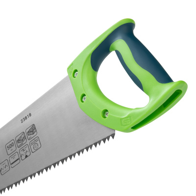 Ножовка по дереву "Зубец", 500 мм, шаг зуба 7 мм, каленый зуб 2D, двухкомпонентная рукоятка Сибртех по ценам производителя в Краснодаре с доставкой по всей России