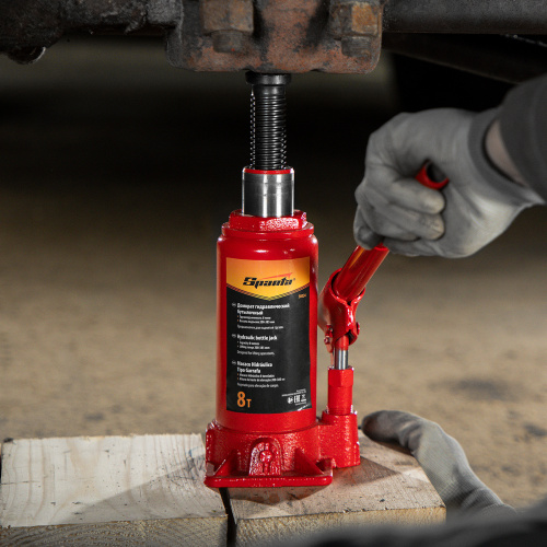Домкрат гидравлический бутылочный, 8 т, h подъема 200-385 мм Sparta по ценам производителя в Краснодаре с доставкой по всей России