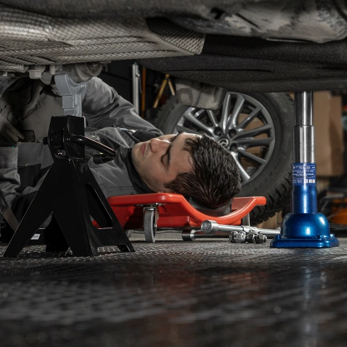 Домкрат механический бутылочный, 2 т, h подъема 180-395 мм, 2 части (домкрат, ручка) Stels по ценам производителя в Краснодаре с доставкой по всей России