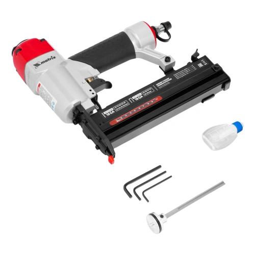 Нейлер-степлер пневматический 2 в 1, гвозди 18GA длина 10-50 мм, скобы 18GA длина 25-40 мм Matrix по ценам производителя в Краснодаре с доставкой по всей России