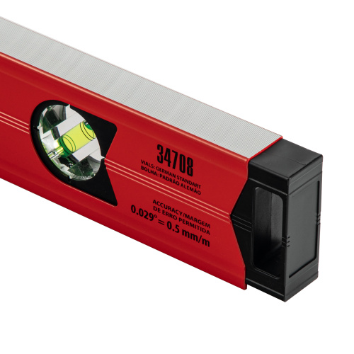 Уровень алюминиевый магнитный, 800 мм, фрезерованный, 3 глазка (1 зеркальный) усиленный Matrix по ценам производителя в Краснодаре с доставкой по всей России