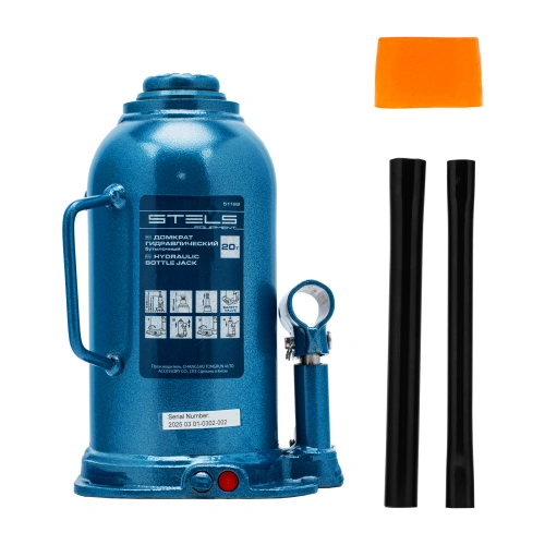 Домкрат гидравлический бутылочный, 20 т, h подъема 235-445 мм Stels по ценам производителя в Краснодаре с доставкой по всей России