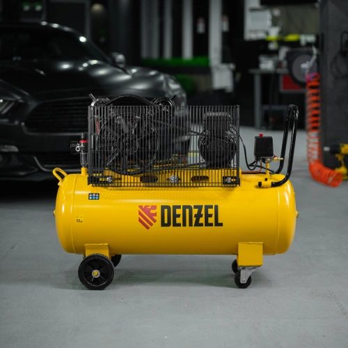 Компрессор воздушный BCV2300/100, ременный привод, 2.3 кВт, 100 литров, 440 л/мин Denzel по ценам производителя в Краснодаре с доставкой по всей России