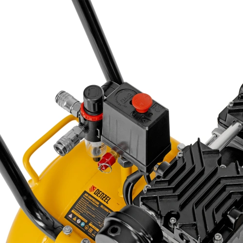 Компрессор безмасляный, малошумный DLS 1800/100,1800 Вт, 3x600, 100 л, 345 л/мин Denzel по ценам производителя в Краснодаре с доставкой по всей России