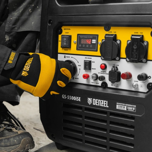 Генератор инверторный GS-5500iSE, 5,5 кВт, 230 В, закрытый корпус,электростартер Denzel по ценам производителя в Краснодаре с доставкой по всей России