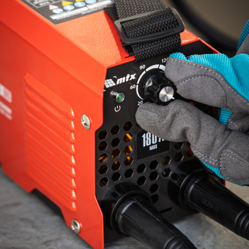 Инверторный аппарат дуговой сварки MMA-180S, 180 А, ПВ60%, диаметр электрода 1,6-4 мм MTX по ценам производителя в Краснодаре с доставкой по всей России