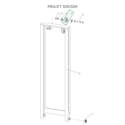 Ролик боковой цепи для штабелеров SDR 1533/1536/1545S/1645/1656/2036/2045, SDK по ценам производителя в Краснодаре с доставкой по всей России