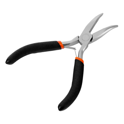 Длинногубцы изогнутые Mini, 130 мм, никелированные, авторазжим Sparta по ценам производителя в Краснодаре с доставкой по всей России