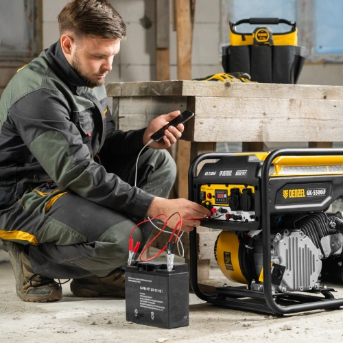 Генератор инверторный GK-5500iF, 5,5 кВт, 230 В, ручной старт DENZEL по ценам производителя в Краснодаре с доставкой по всей России