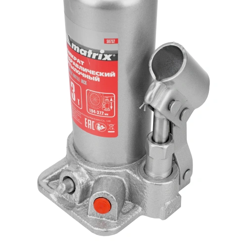 Домкрат гидравлический бутылочный, 3 т, высота подъема 194-372 мм, в пластиковый кейсе Matrix по ценам производителя в Краснодаре с доставкой по всей России